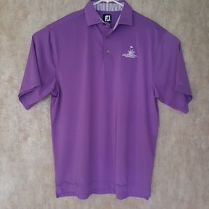 Footjoy Purple men's golf polo size large